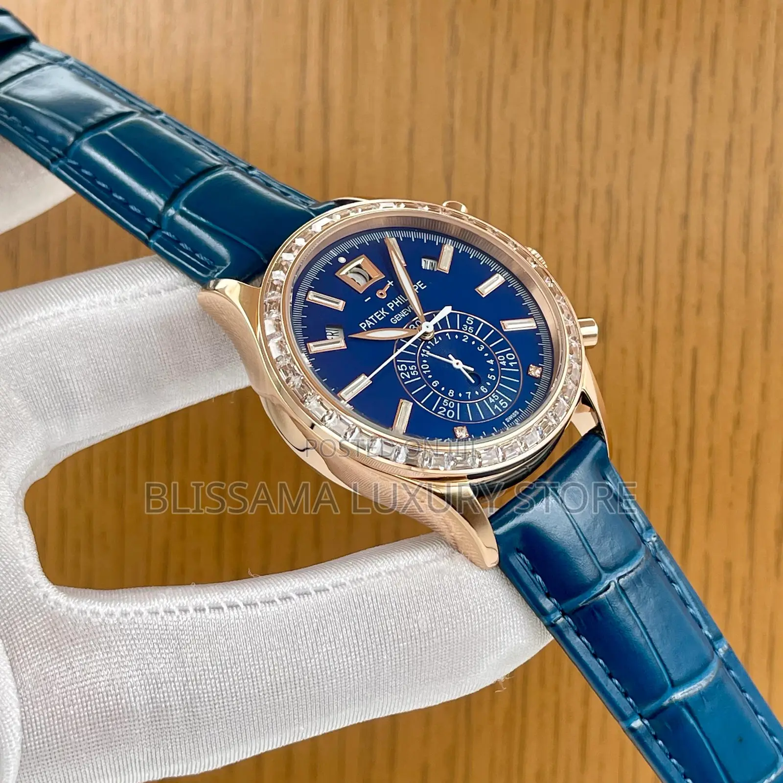 Patek Philippe Men Luxury Stone Head Wristwatch – Stylish, Durable
