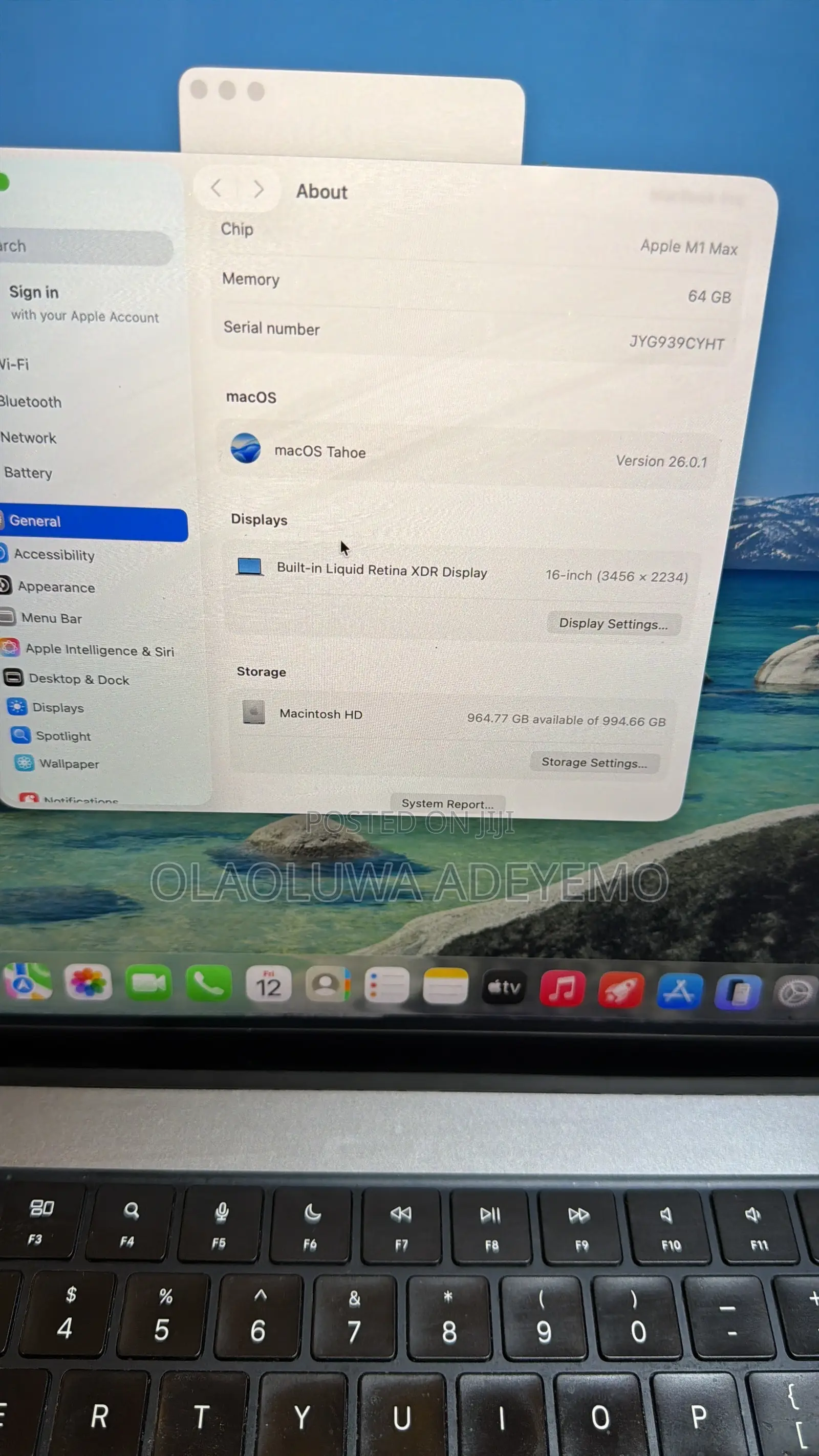 Laptop Apple MacBook Pro 2021 M1 Max 64GB Apple M1 Max SSD 1T