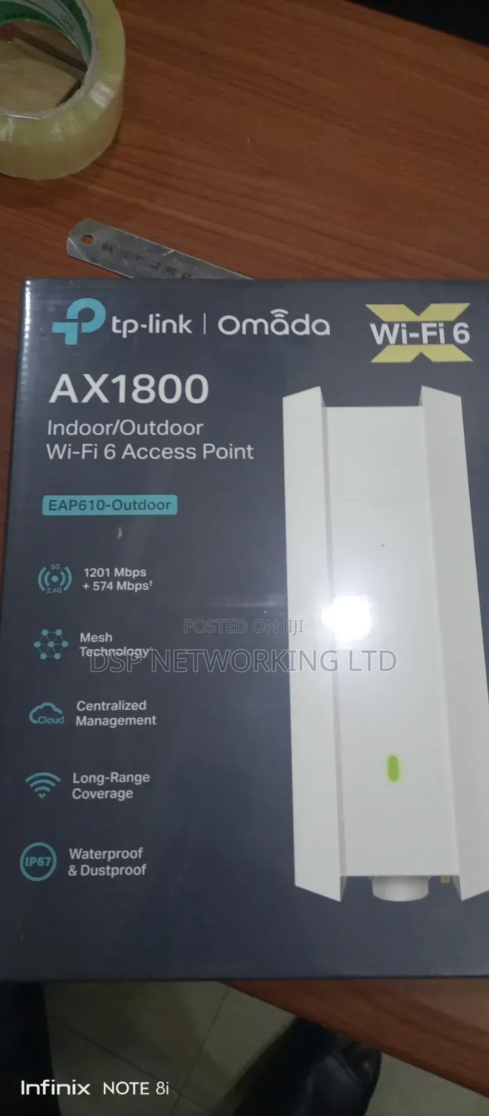 Tp-Link Omada Ax1800 Indoor/Outdoor Wifi 6 Access Point