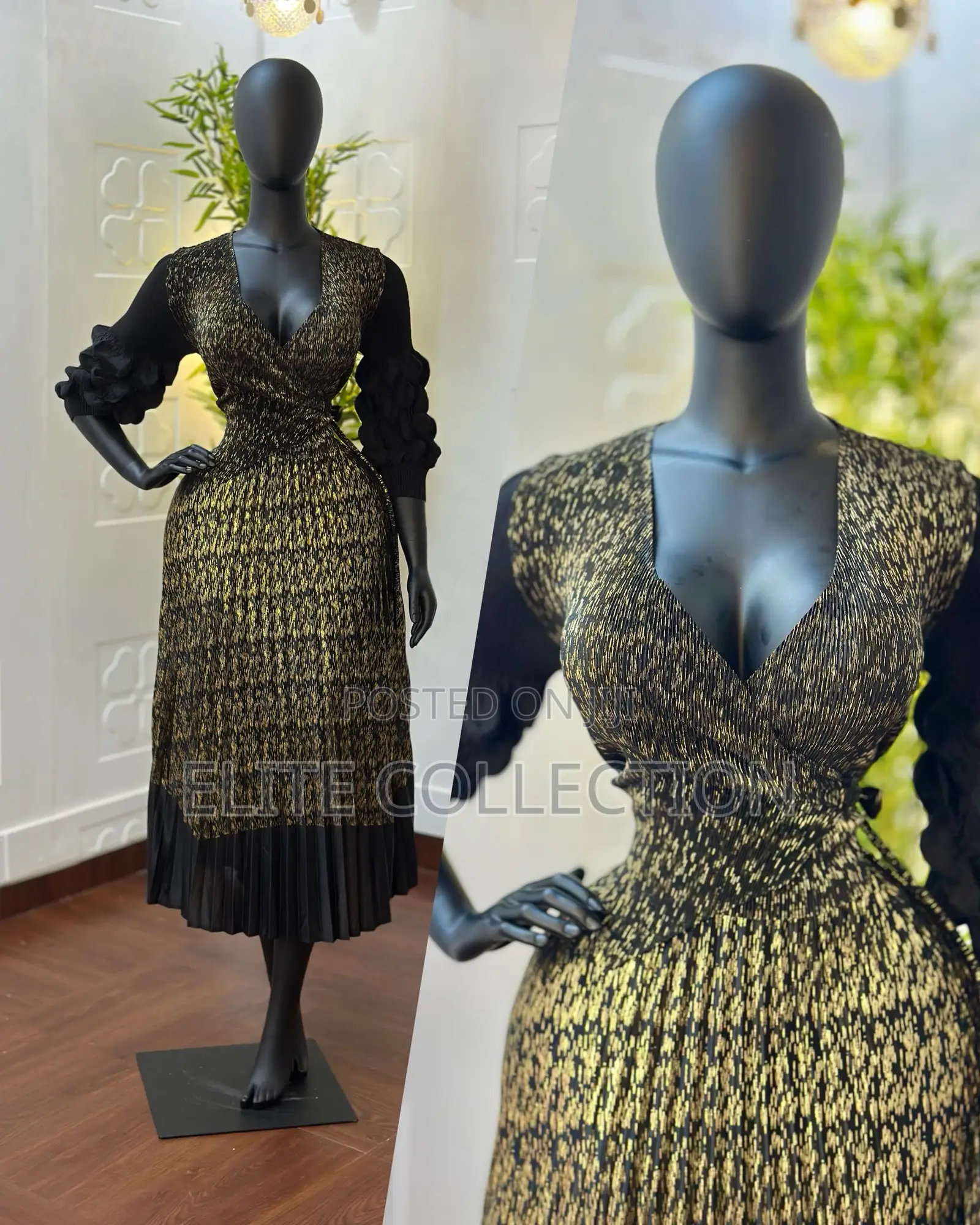 Luxury Miyaki Dress Free Size (8-20 Quality Is