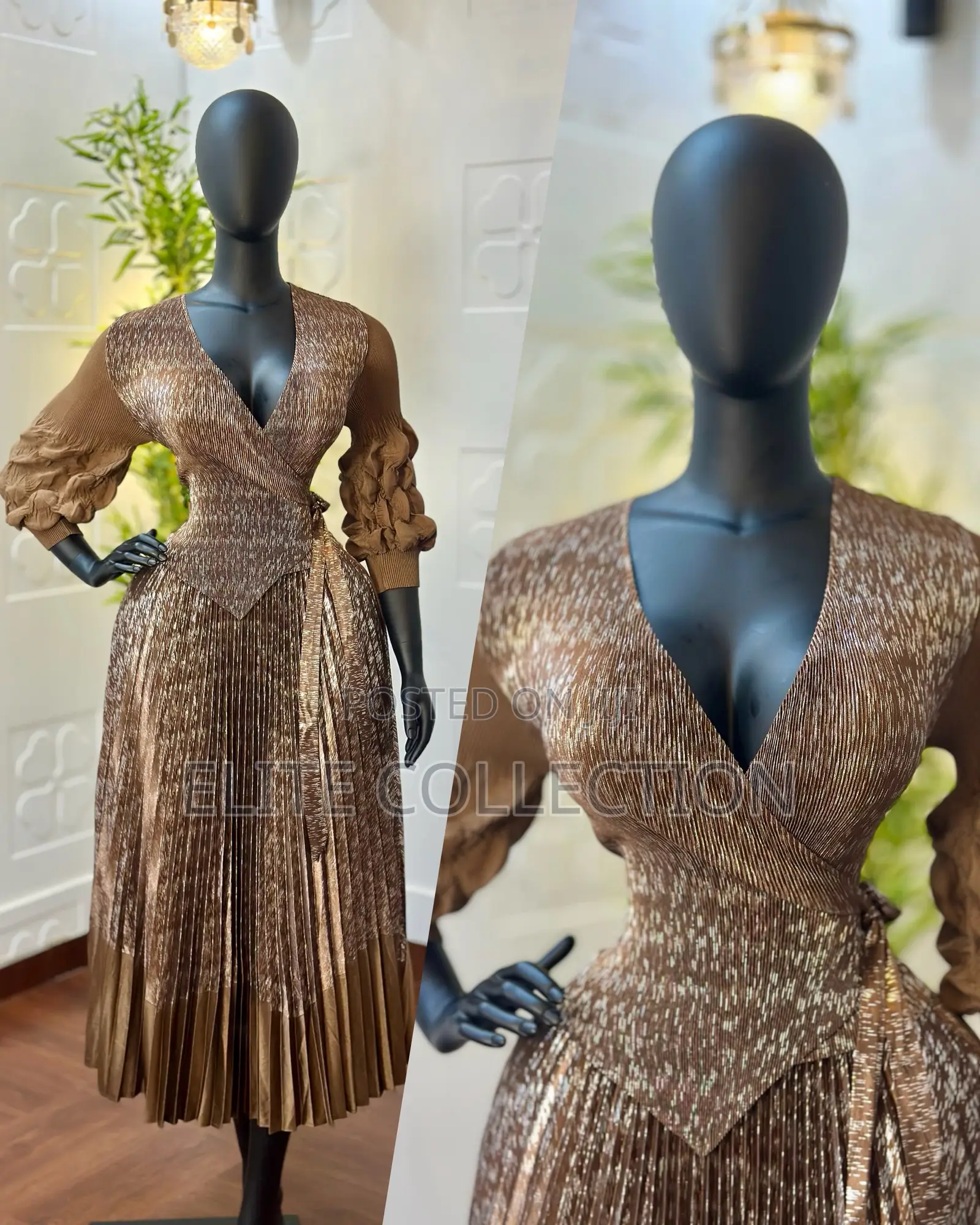 Luxury Miyaki Dress Free Size (8-20 Quality Is