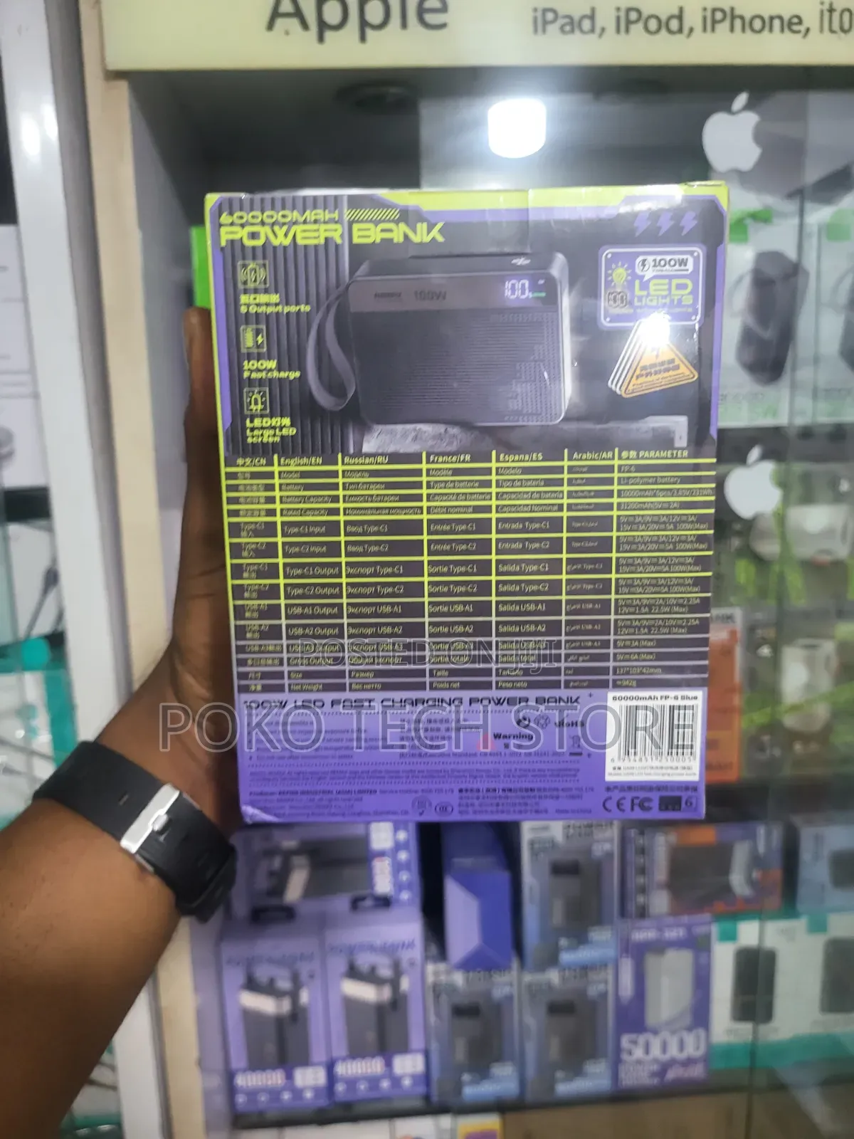 Remax Fp-6 100w 60,000mah Power Bank