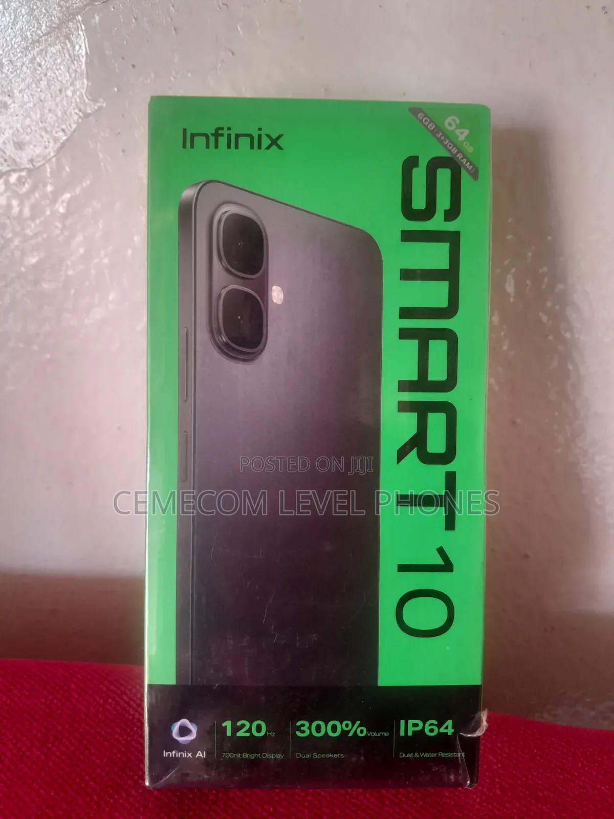 New Infinix Smart 10 64 GB Black