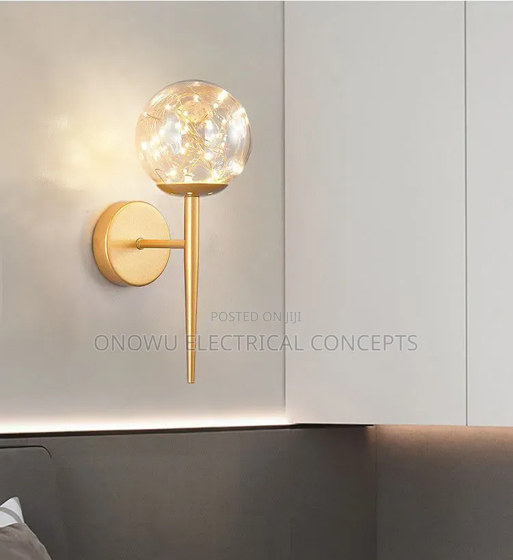 Nordic Wall Lamp Bedroom Bedside Light Warm Romantic Led Lights Luxury