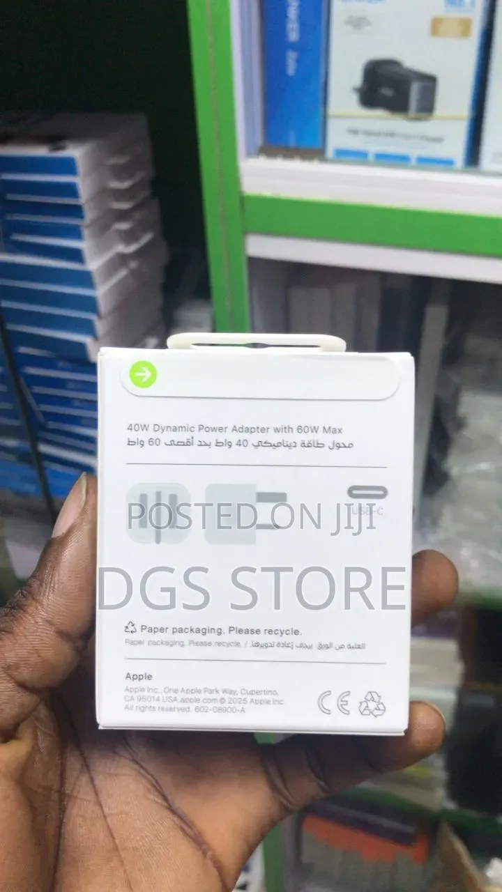 Original Apple 40w Dynamic Power Adapter With 60w Max
