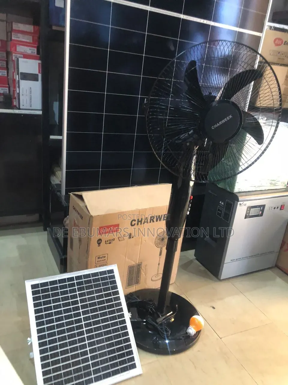 Rechargable Solar Fan
