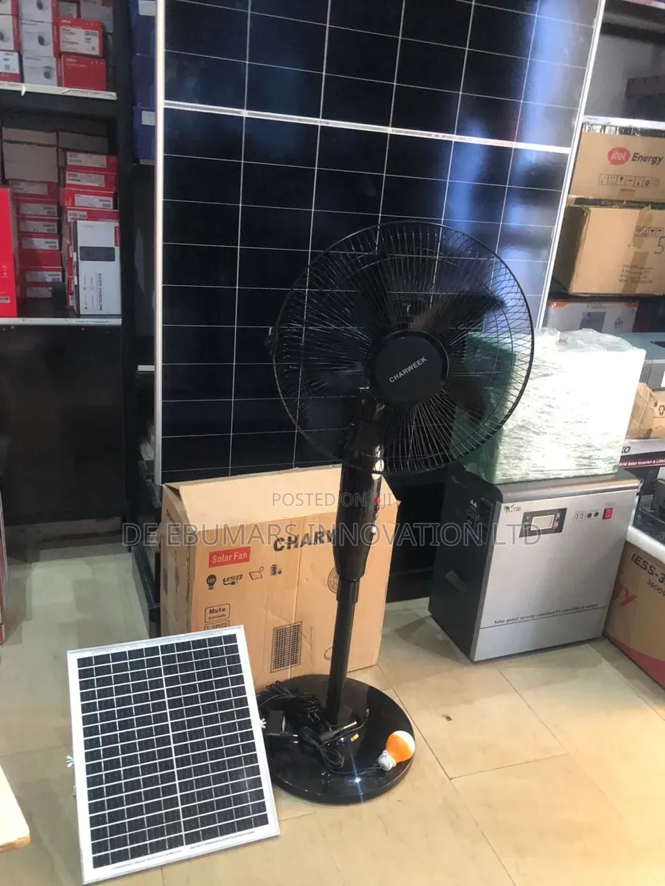 Rechargable Solar Fan
