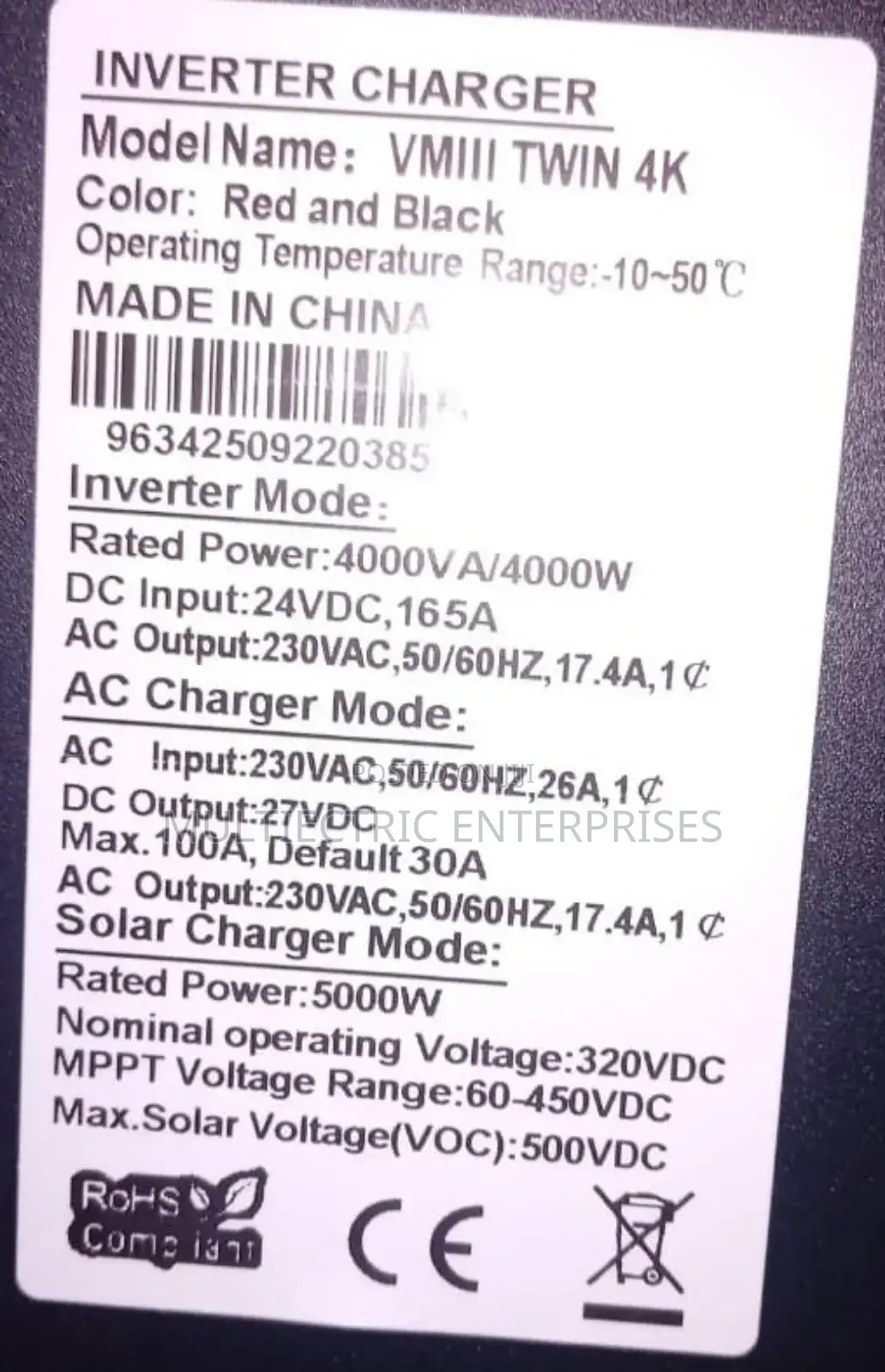 4kva Hybrid Inverter Solar Inverter