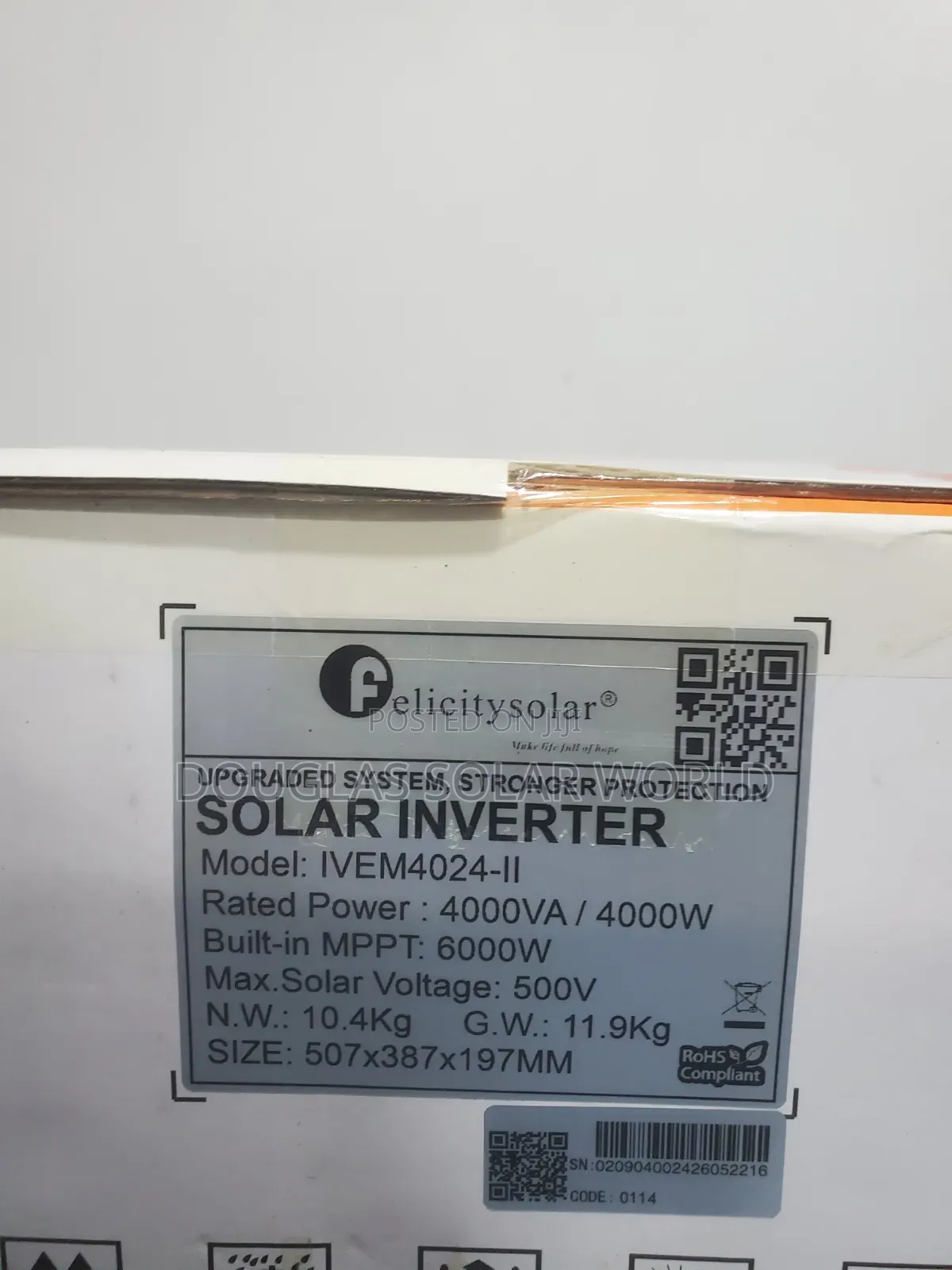 Felicity 4kva 24v Hybrid Solar Inverter