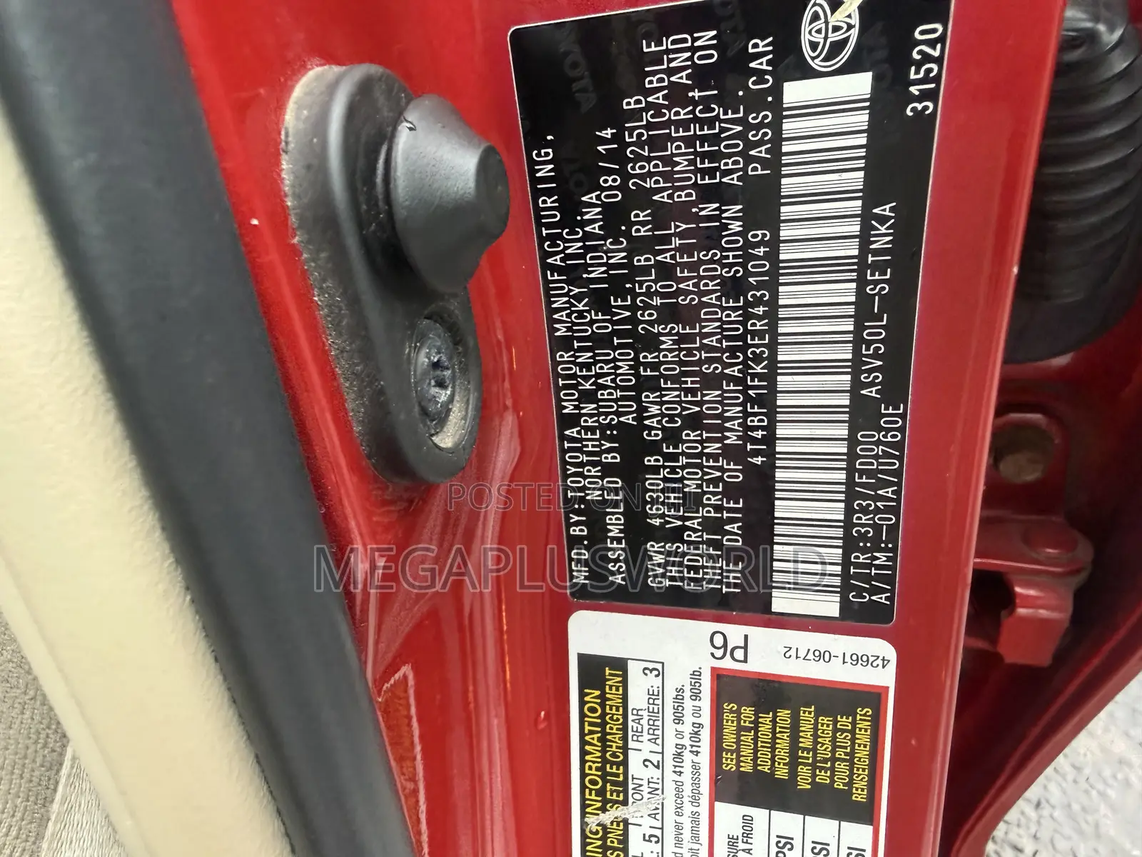 Toyota Camry LE 4dr Sedan (2.5L 4cyl 6A) 2014 Red