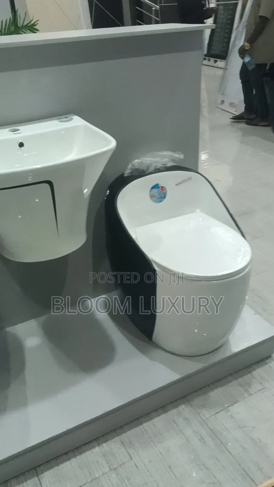 White+Black Water Closet 