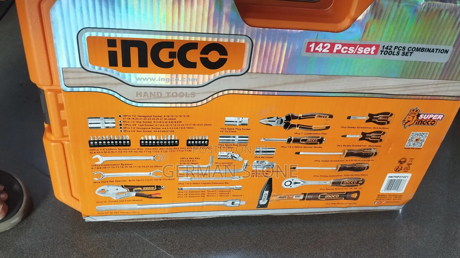 Ingco 142-Piece Combination Tool Set