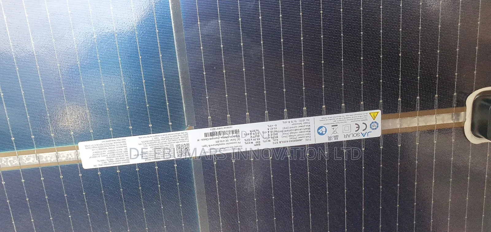 620w Ja Bifacial Solar Panel