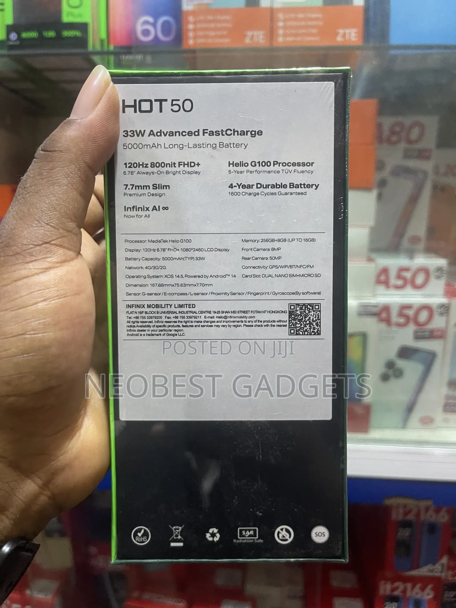 New Infinix Hot 50 256 GB