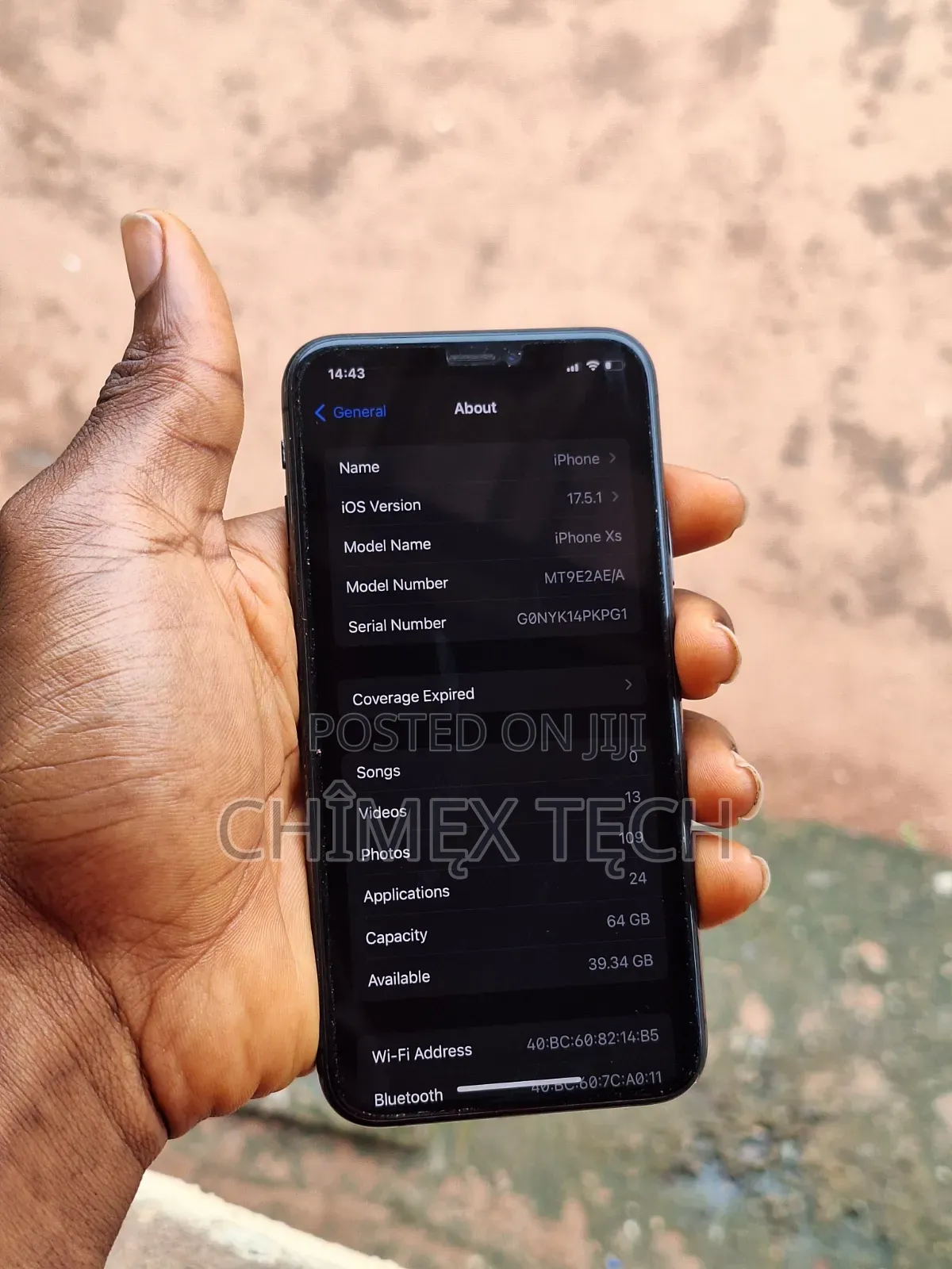 Apple iPhone XS 64 GB Black