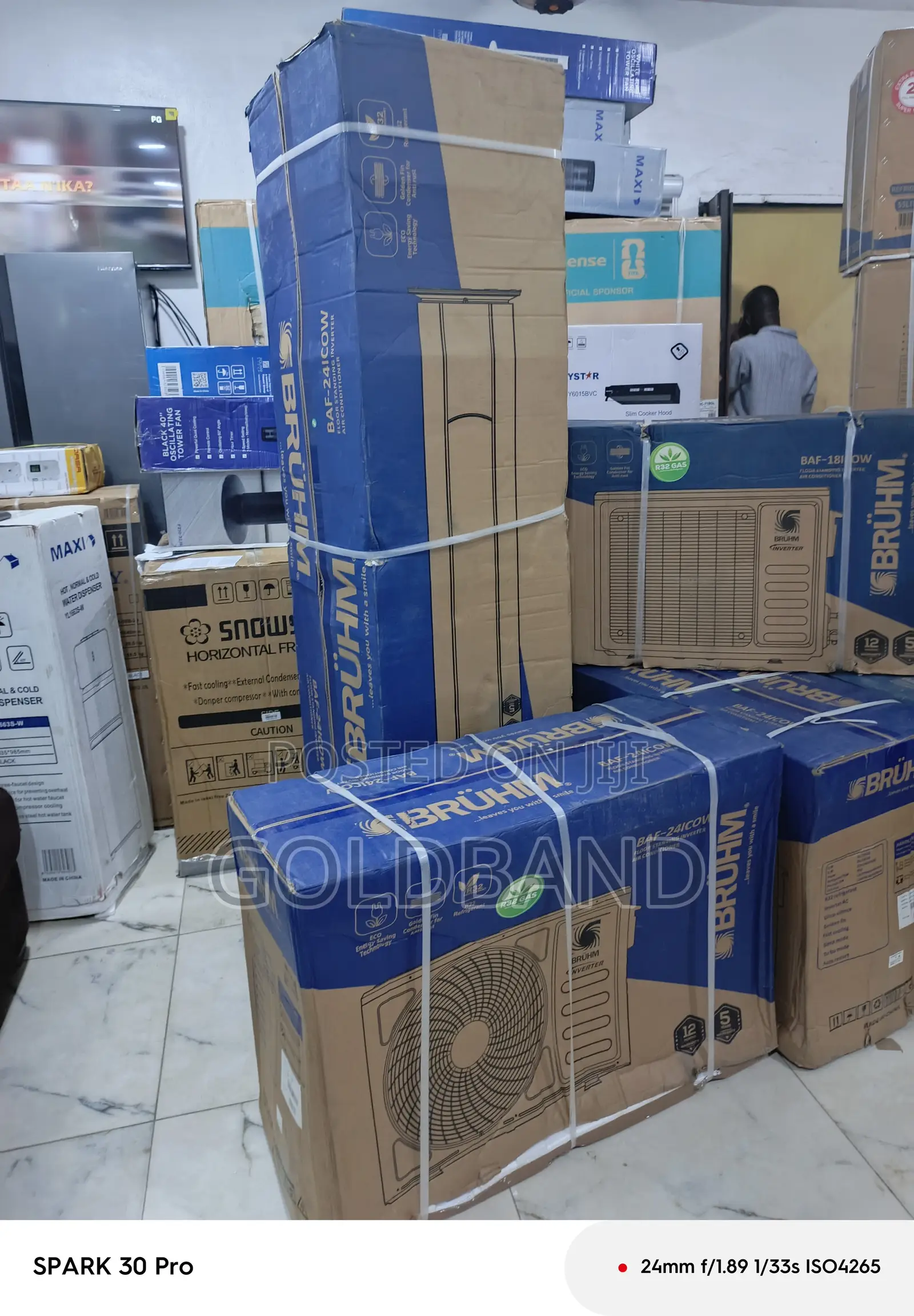 Bruhm 3 Ton Floor Standing Split Inverter Ac