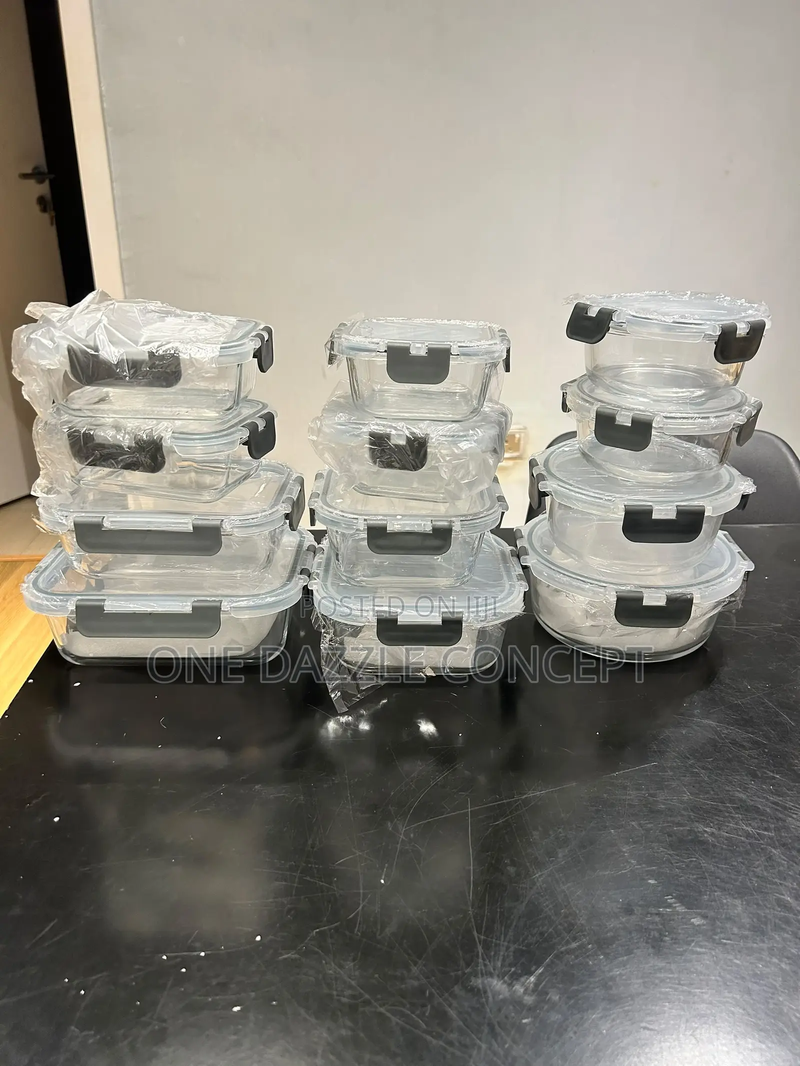 12pcs Food Glass Storage Container