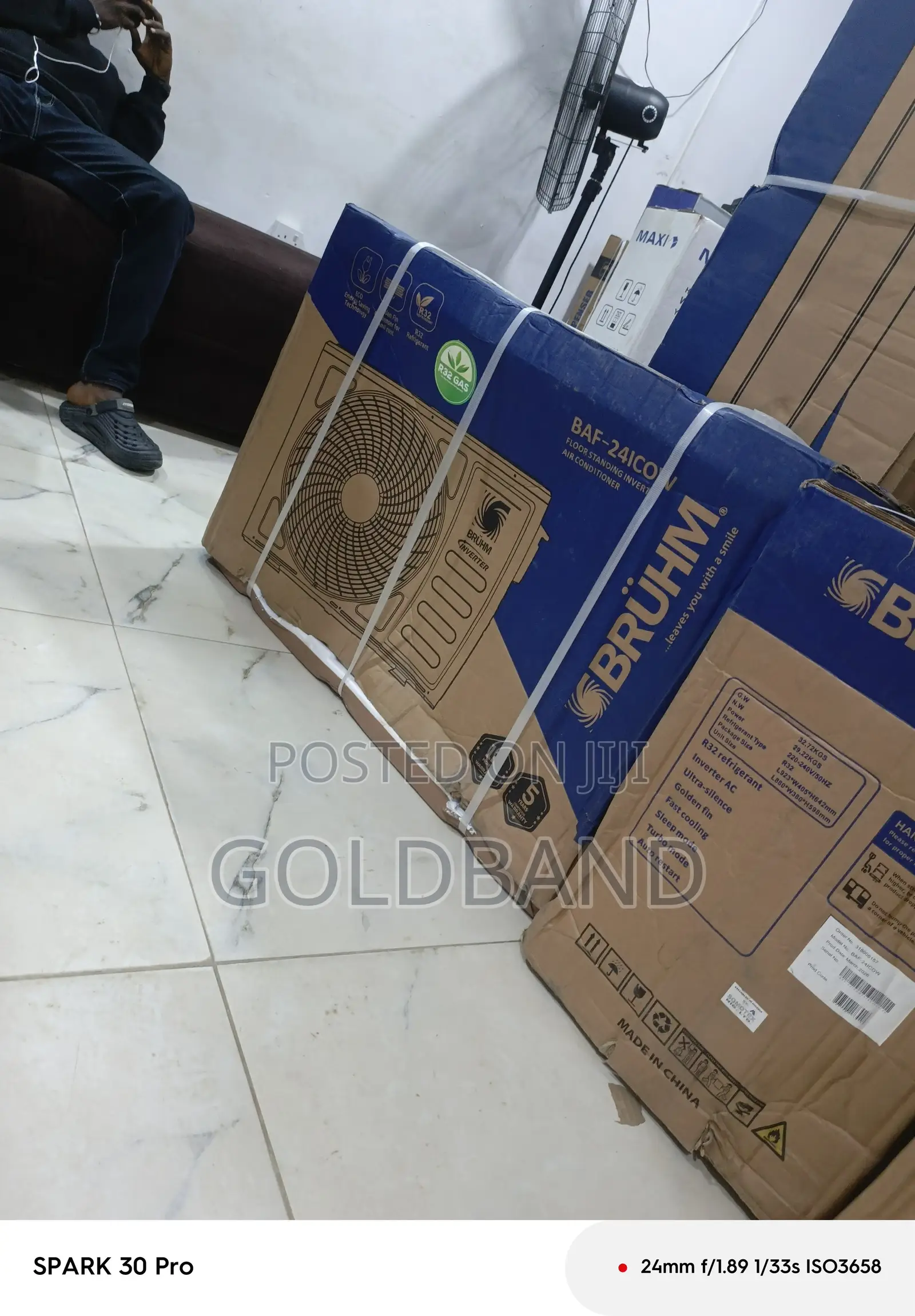 Bruhm 3 Ton Indoor Standing Ac