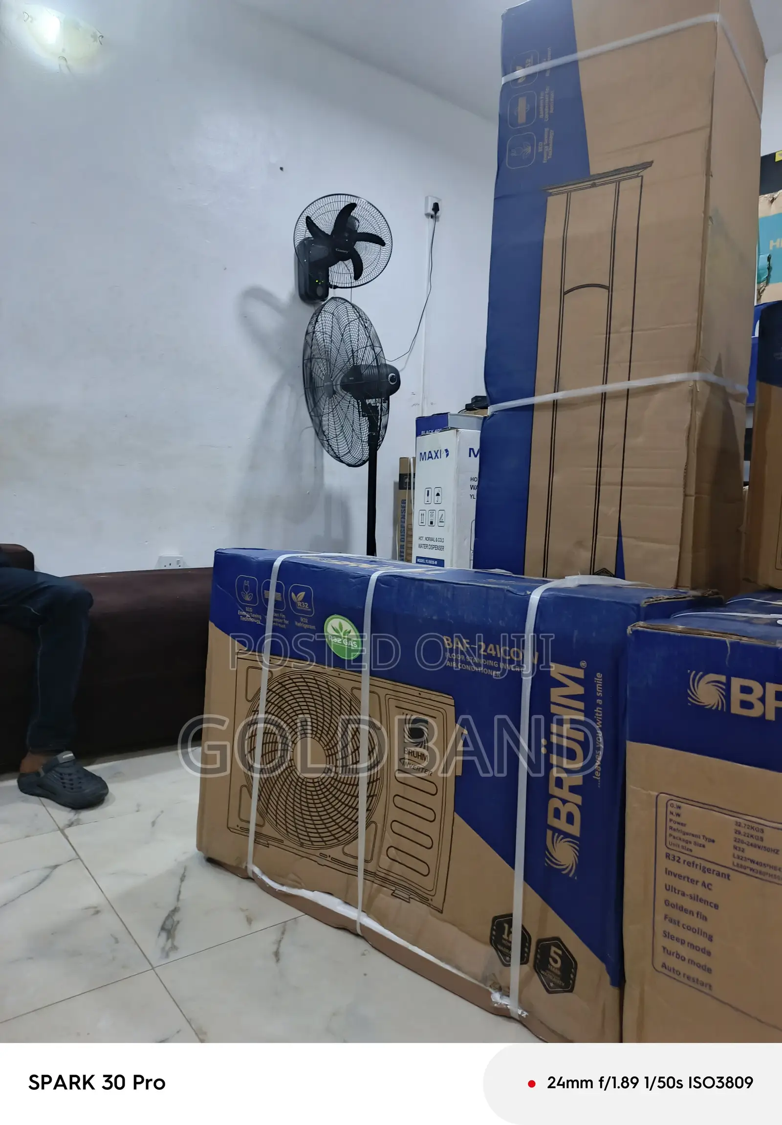 Bruhm 3 Ton Floor Standing Inverter Air Conditioner - Fast Cooling
