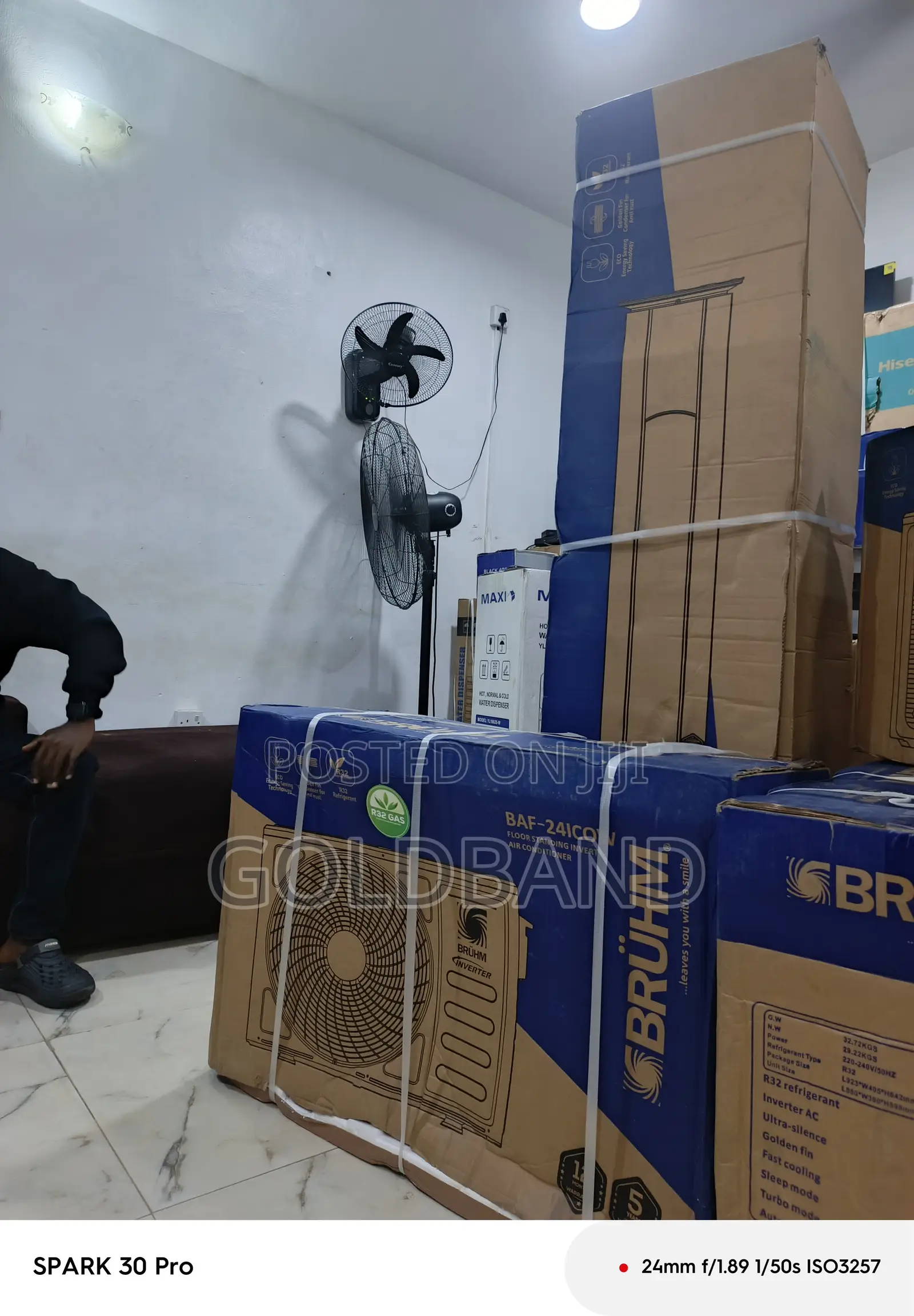 Bruhm 3 Ton Floor Standing Inverter Ac - Turbo Cooling Air Conditioner