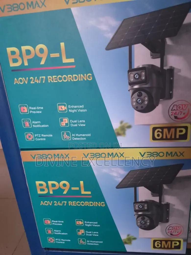 V380 Max Solar Dual Lens Aov CCTV Camera