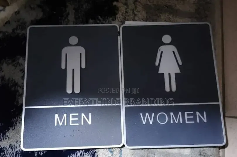 Custom Toilet Sign Branding for Offices Hotels Shops