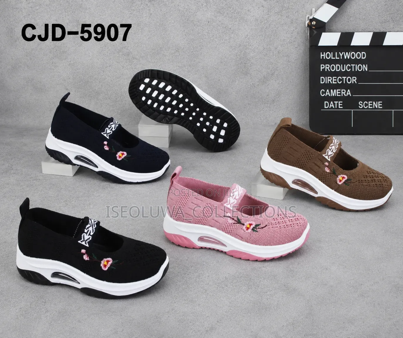 Girls' Fashion Floral Walking Sneakers 25_35