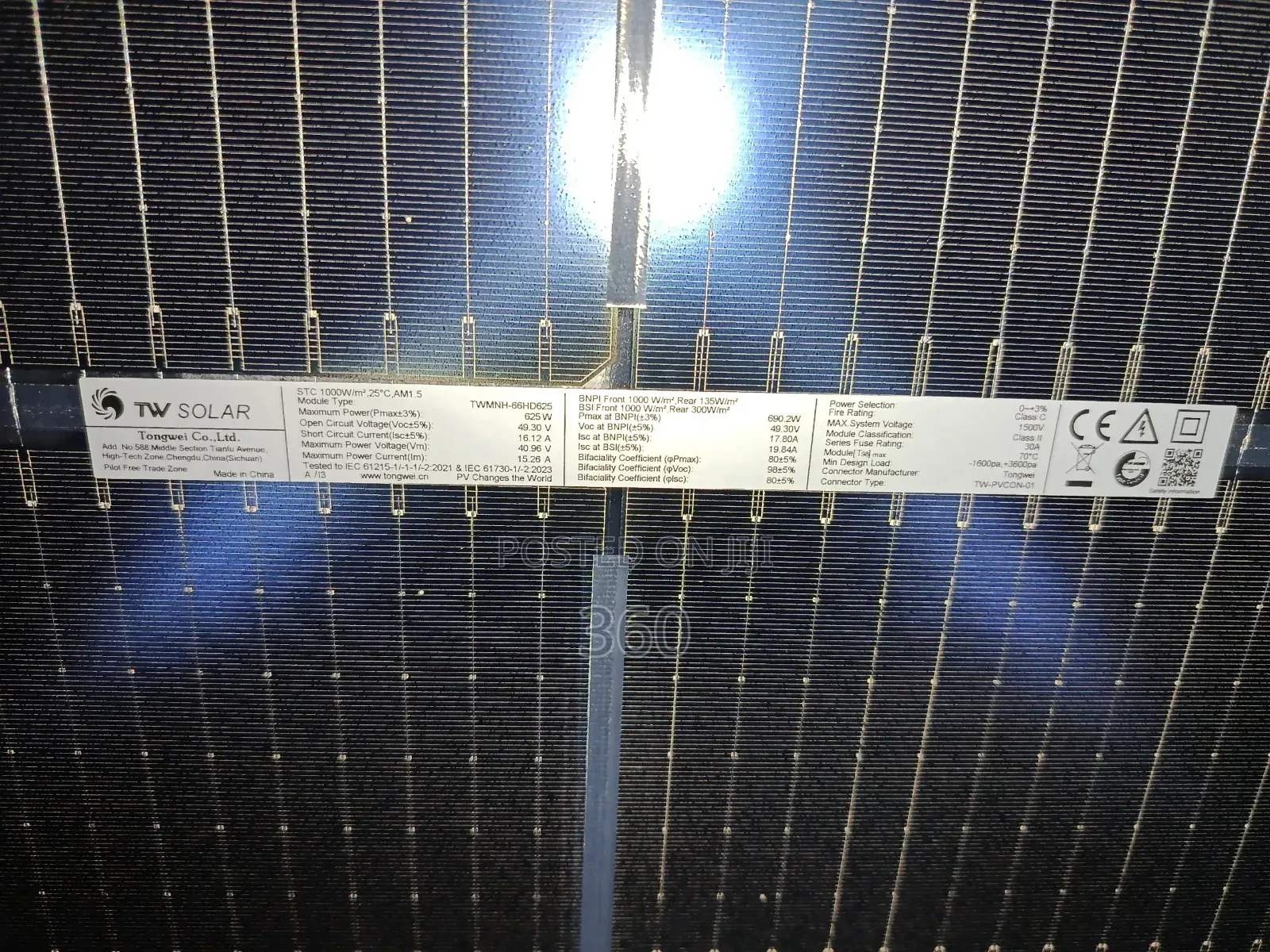 625w Tw Solar Panel