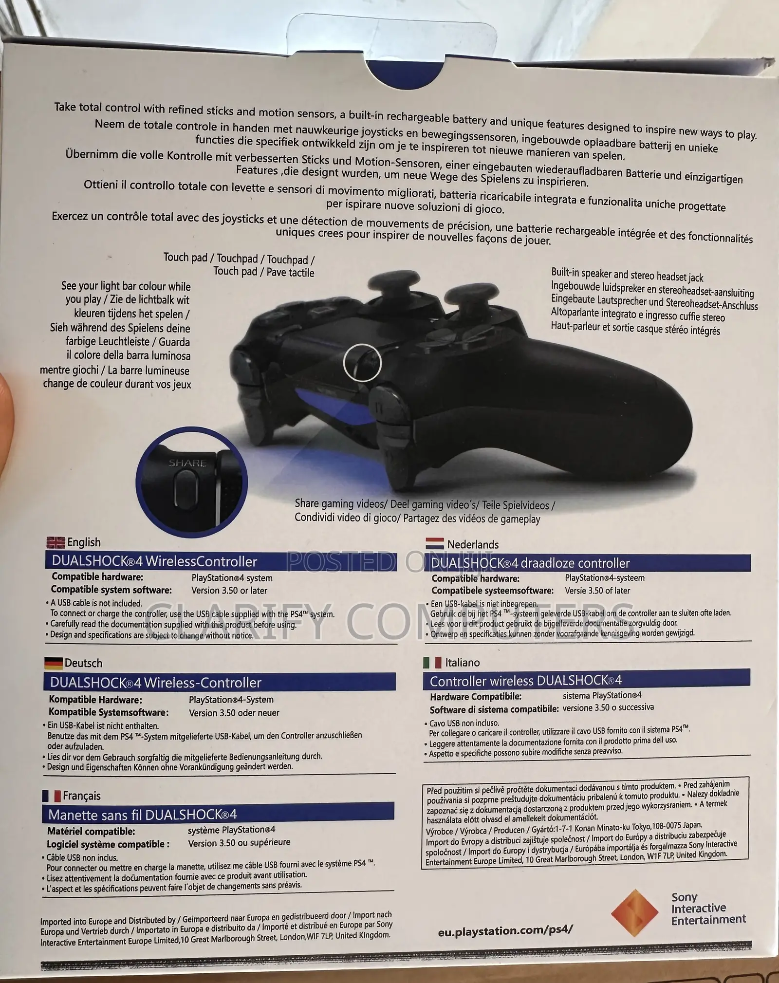 Playstation Dualshock.4 Ps4 Gaming Pad