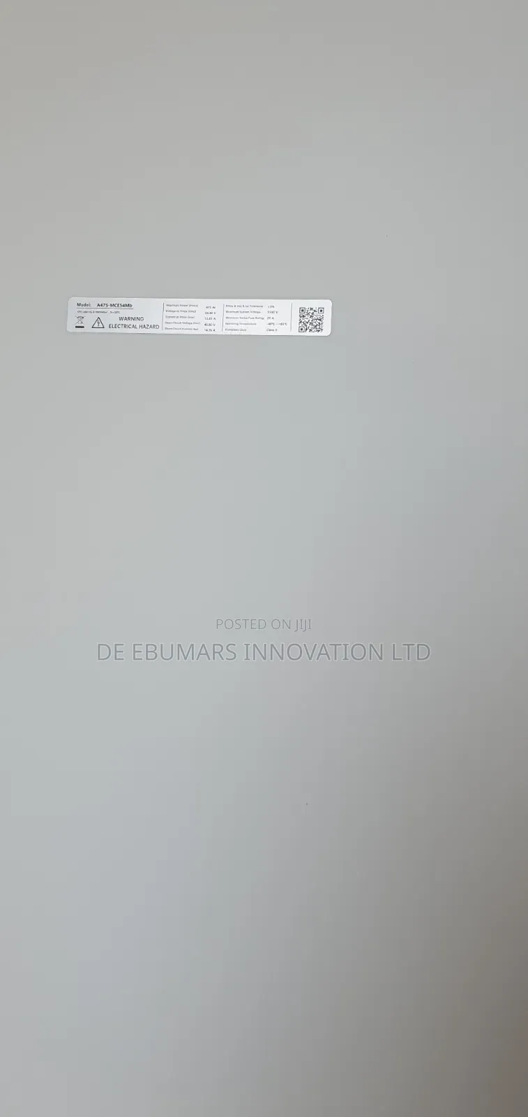475w Black Mono Solar Panel
