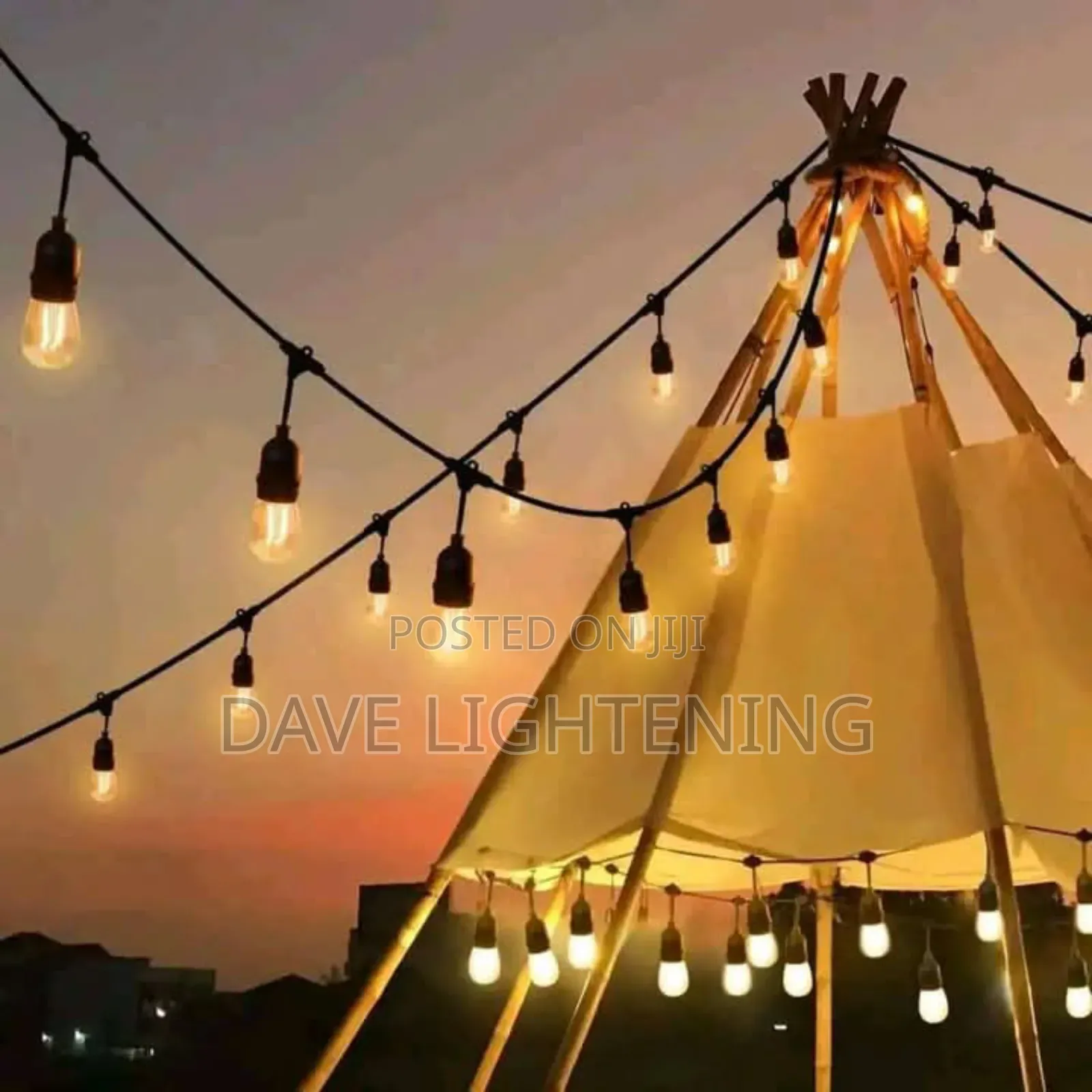 String Light 10 Meters 20 Lampholder