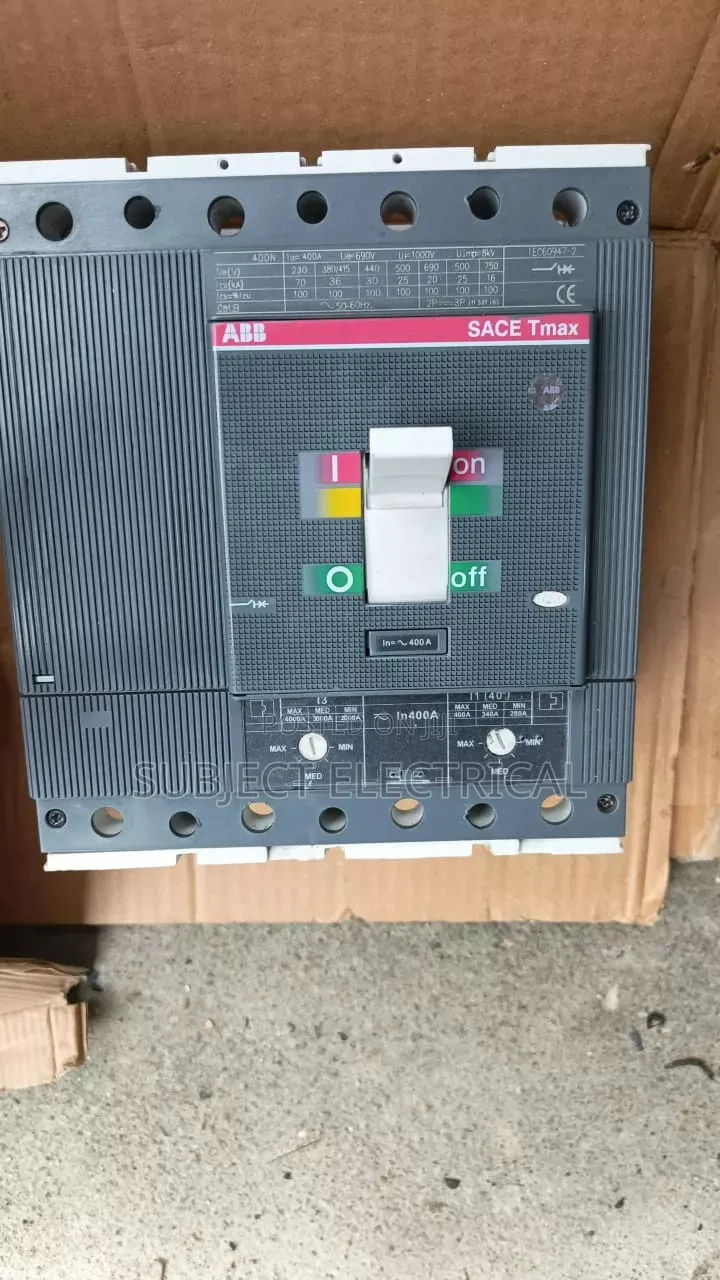 For a 400a 4-Pole ABB Tmax McCb, a Common Model Is: ABB Sace Tmax