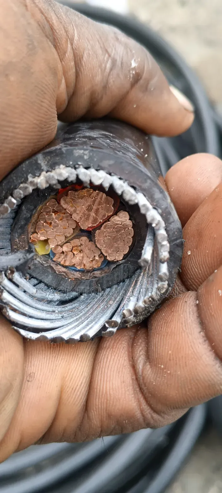 50mm 4core PVC Swa PVC Armoured Cable