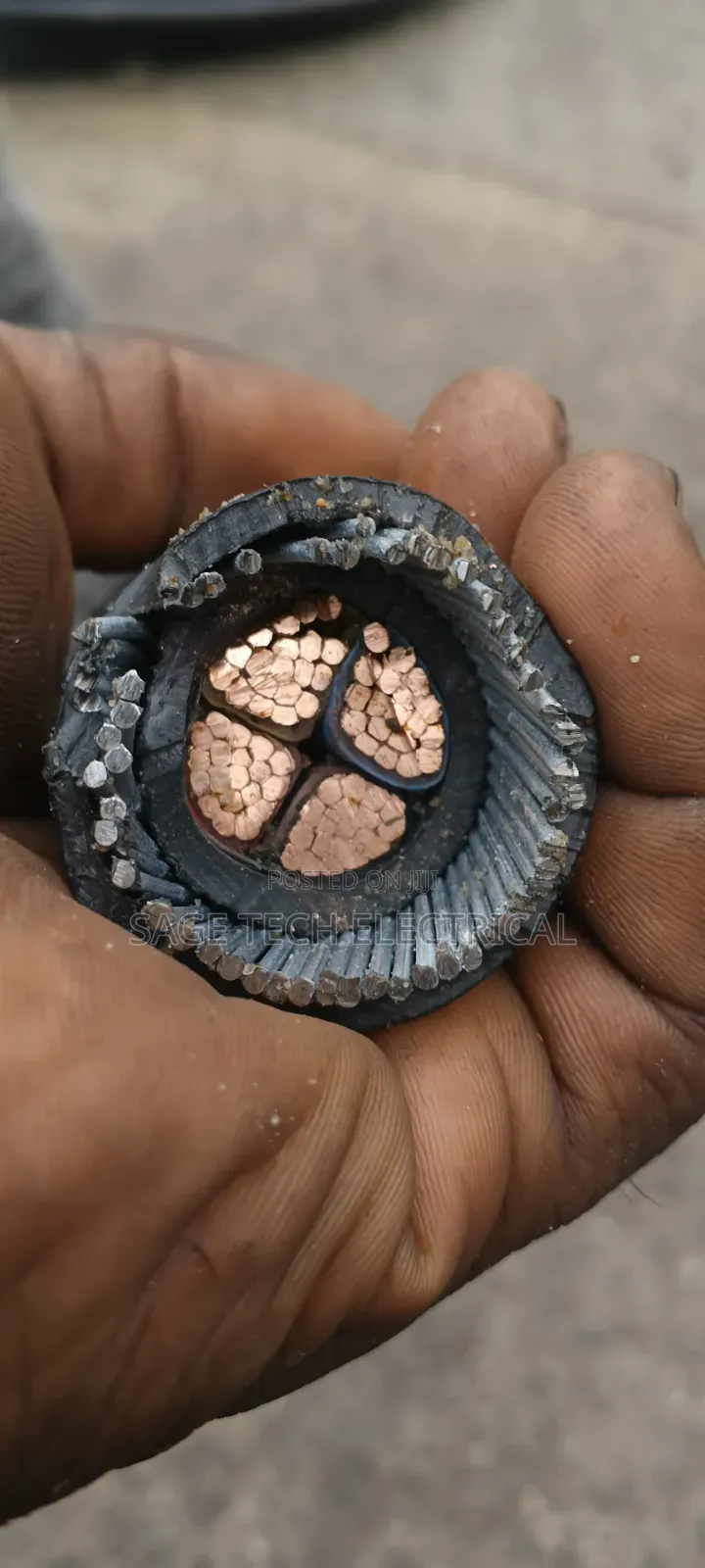 50mm 4core PVC Swa PVC Armoured Cable