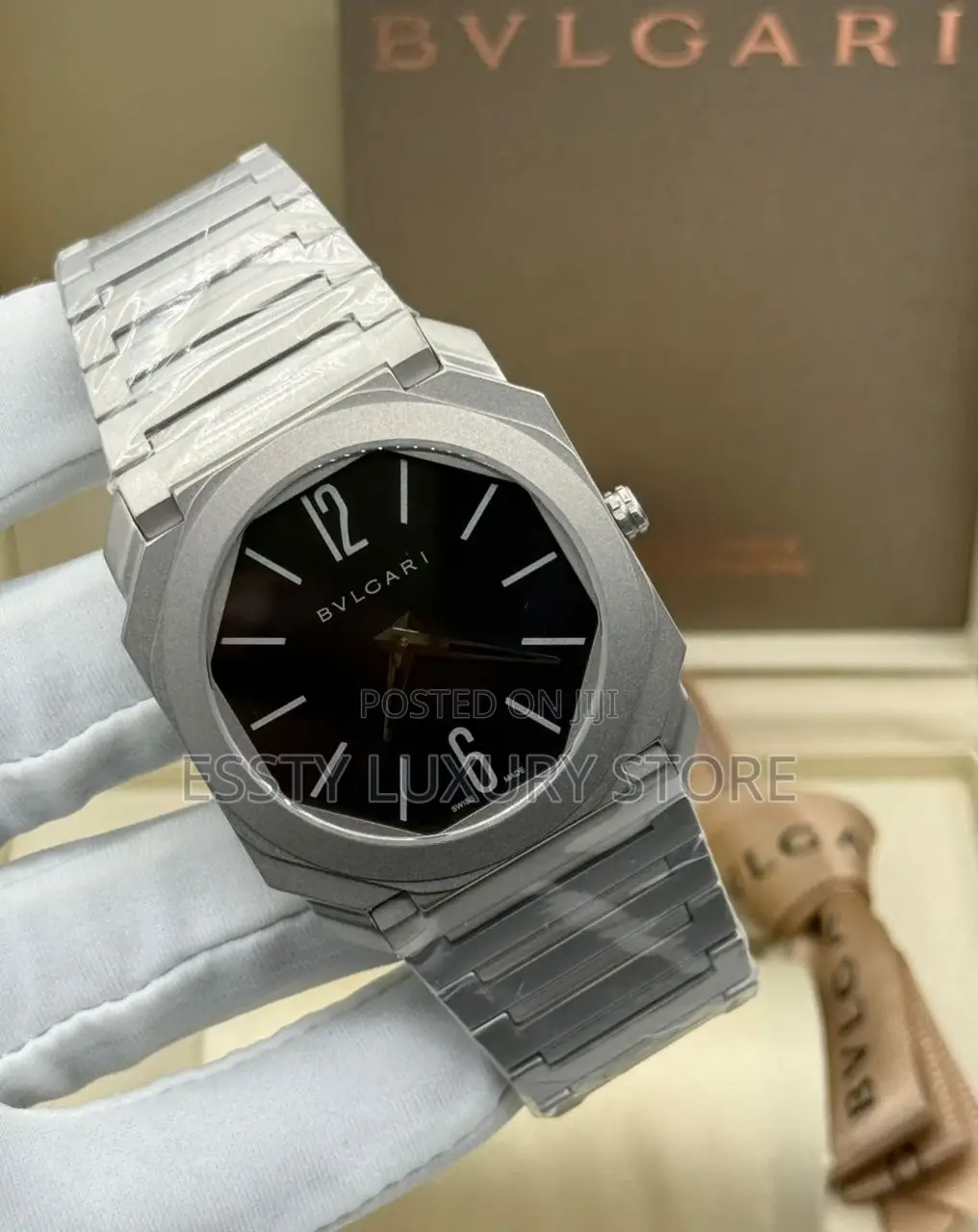 Automatic Engine Bvlgari Chronograph Chain Wrist Watch