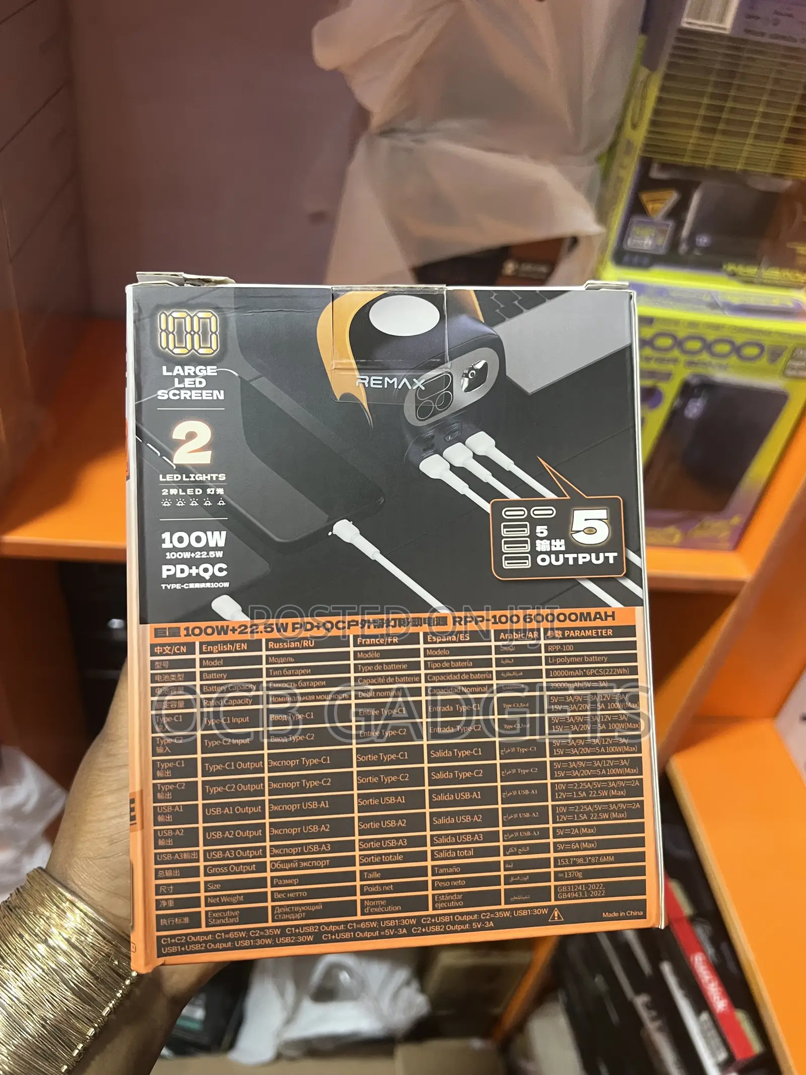 Remax 60000mah 100w Powerbank