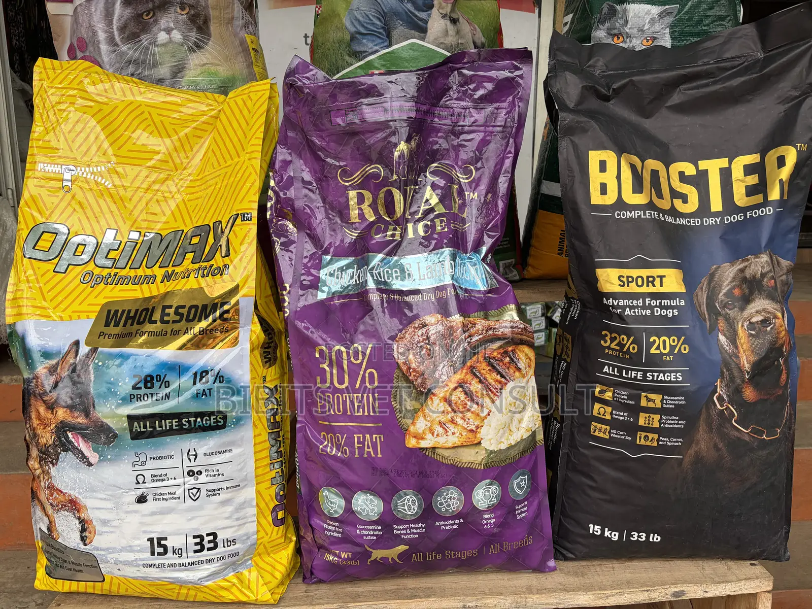 15kg Dog Crunchy All Life Stages Booster Royal Choice Optimax