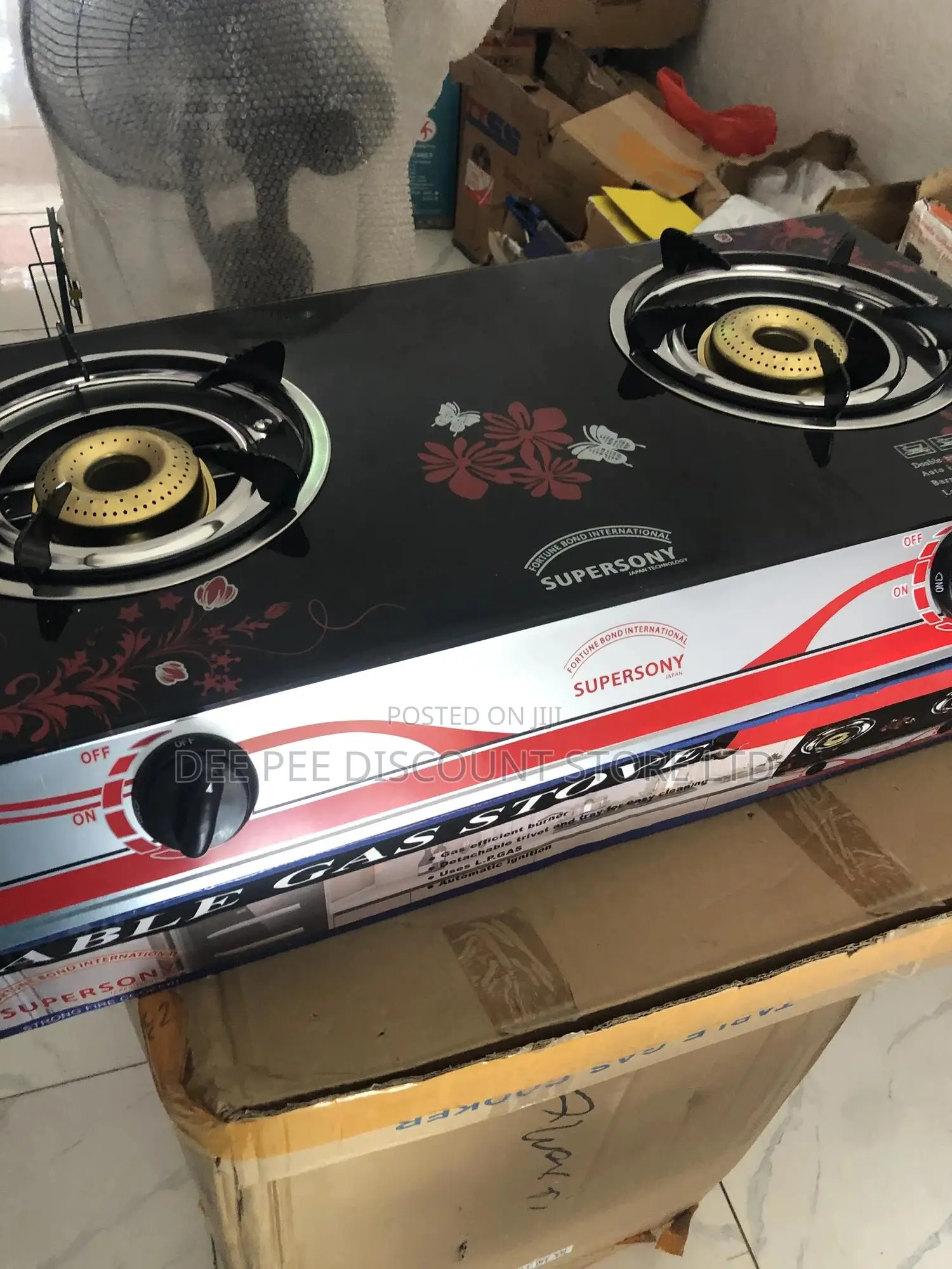 Automatic Table Top Tempered Glass 2 Burner Gas Cooker