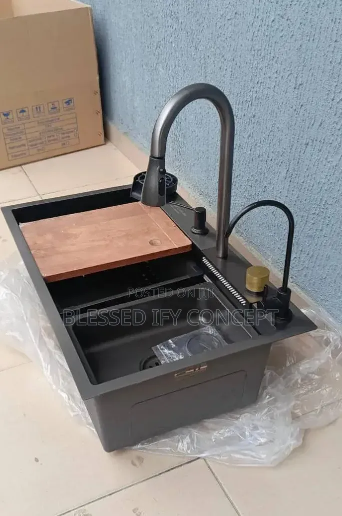 Luxury Double Bowls Piano Kitchen Sink