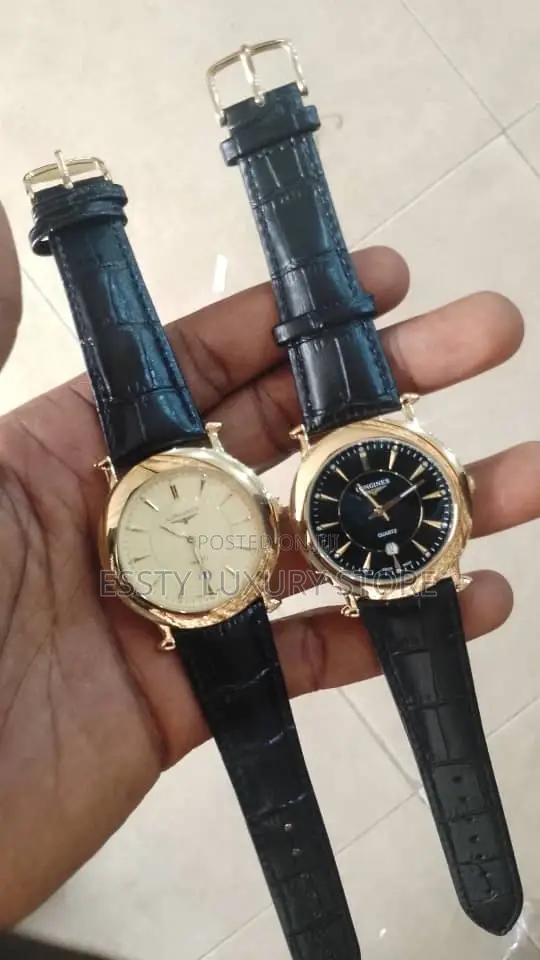 Longines Quality Luxury Men Genuine Leather Wristwatch