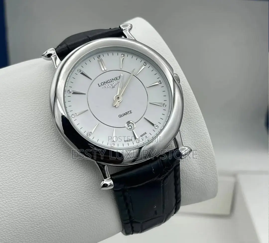 Longines Quality Luxury Men Genuine Leather Wristwatch