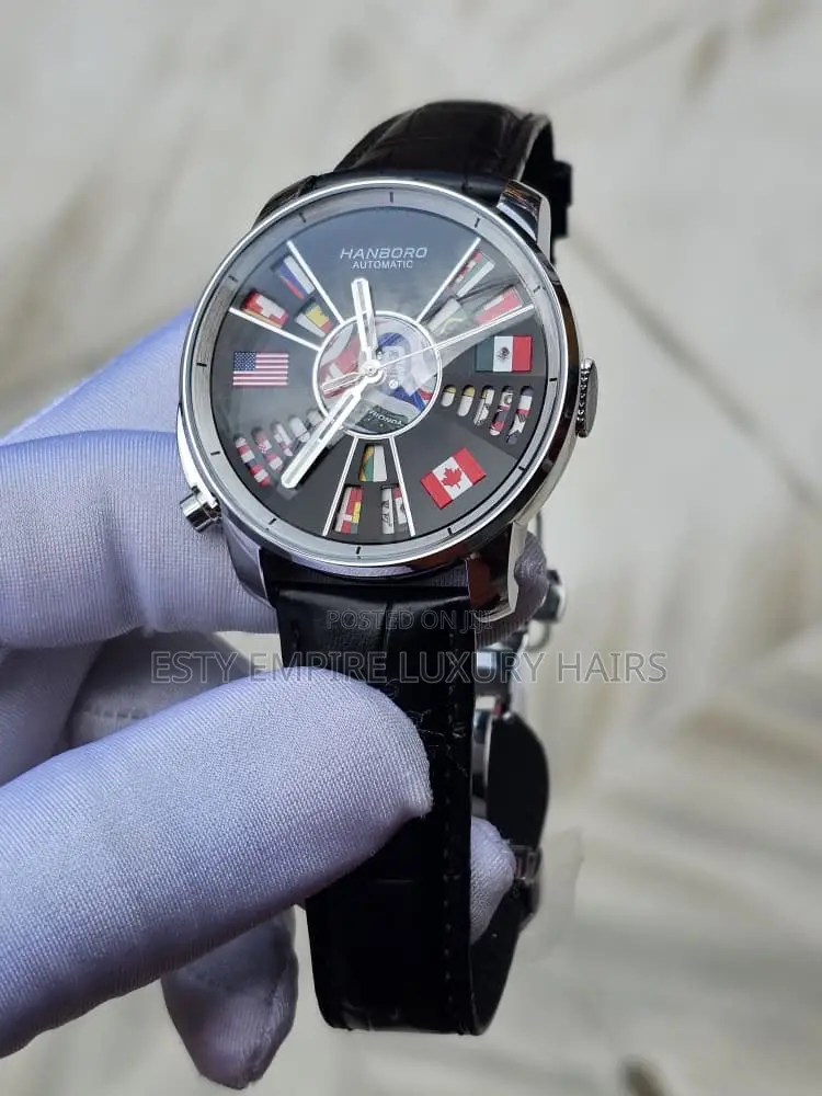 Automatic World Cup Hanboro Leather Wristwatch