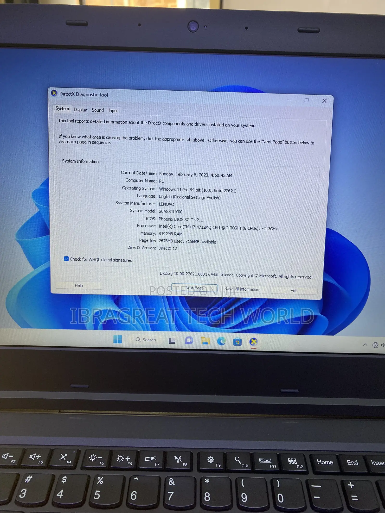Laptop Lenovo ThinkPad L440 8GB Intel Core i7 HDD 500GB