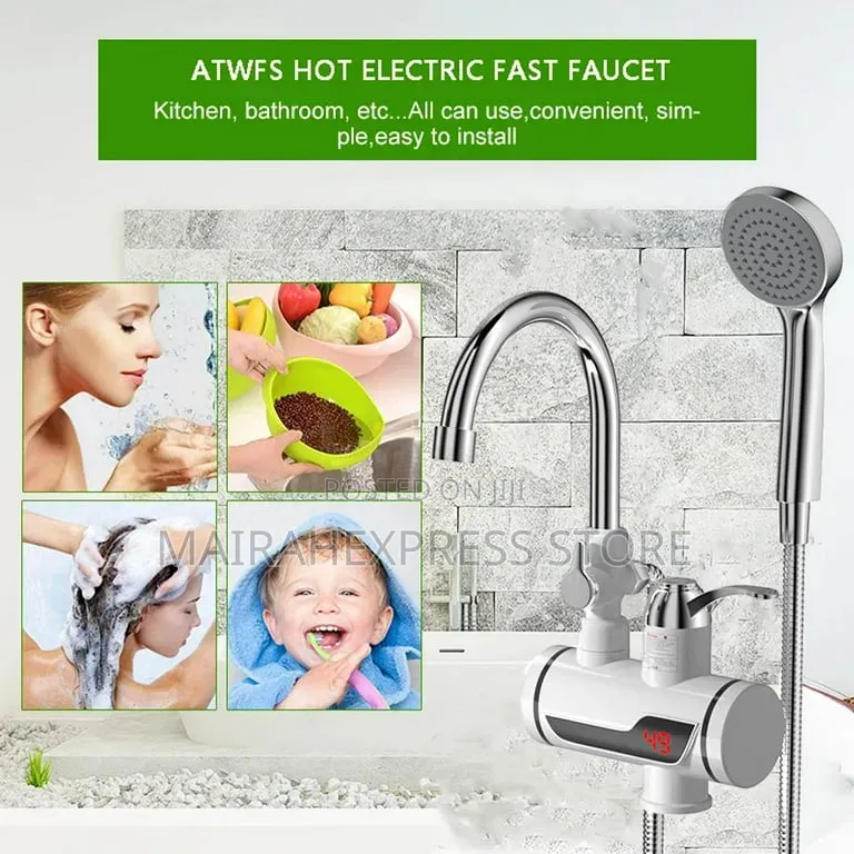 Electric Instant Shower Water Heater Set