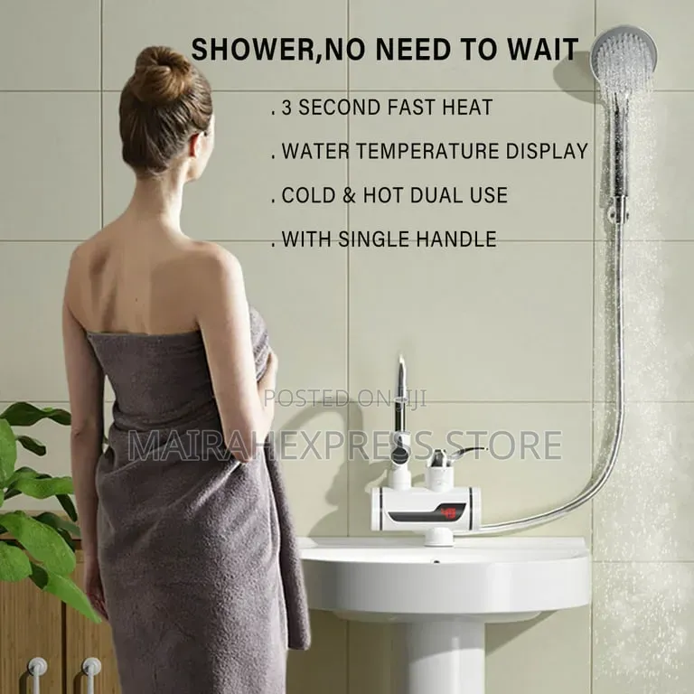 Electric Instant Shower Water Heater Set