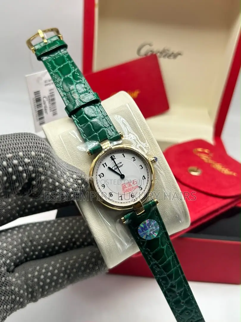 Cartier Quality Luxury Female Genuine Leather Watch