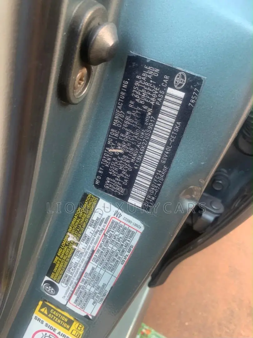 Toyota Camry 2010 Blue