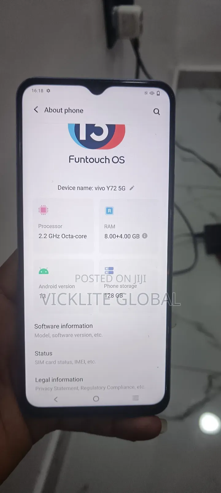Vivo Y75 128 GB Purple