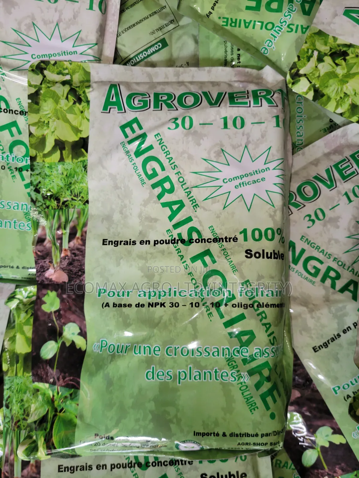 Agrovert 30:10:10 - NPK 30:10:10 - 1kg Nitrogen