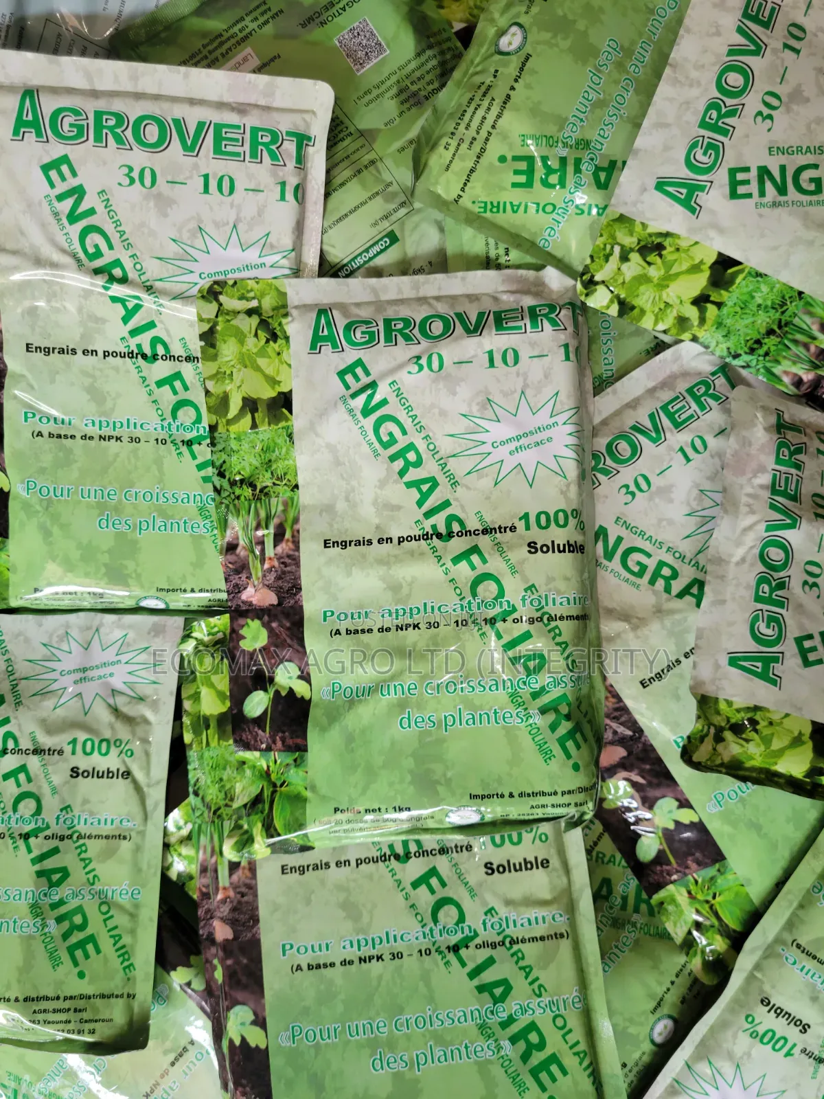 Agrovert 30:10:10 - NPK 30:10:10 - 1kg Nitrogen